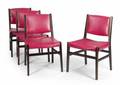 GRETA GARBO SET OF FOUR FUSCHIA KITCHEN CHAIRS