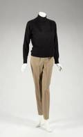 GRETA GARBO TURTLENECK AND TROUSER ENSEMBLE
