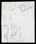 MICHAEL JACKSON SIGNED DESIGN SKETCH