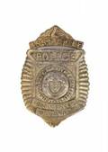 JONATHAN WINTERS FILM WORN POLICE BADGE