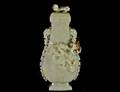 459 WHITE JADE VASE AND COVER