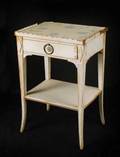 MY FAIR LADY WHITE END TABLE