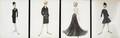 TRAVILLA FASHION SKETCHES CIRCA 1960S