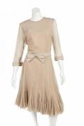 TRAVILLA VINTAGE NUDE SILK CHIFFON DRESSES