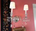SET OF FOUR CRYSTAL WALL SCONCES