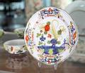 ITALIAN MAJOLICA BLUE CARNATION PARTIAL DINNERWARE SERVICE