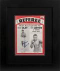 MUHAMMAD ALI aka CASSIUS CLAY SIGNED 1964 REFEREE MAGAZINE