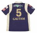 GAUTAM GAMBHIR 2011 KOLKATA KNIGHT RIDERS MATCH WORN CRICKET JERSEY