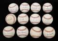 BASEBALL HALL OF FAME PITCHERS SIGNED BASEBALL GROUP