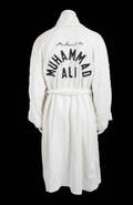 MUHAMMAD ALI 1981 TRAINING WORN AND SIGNED ROBE