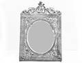 423 SILVER PLATED TABLE MIRROR