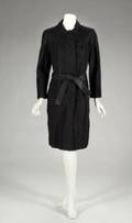 GRETA GARBO BLACK RAINCOAT