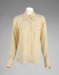 GRETA GARBO MONOGRAMMED SILK SHIRT