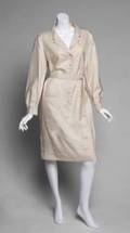 GRETA GARBO VANILLA SILK DRESS