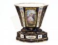 97 SEVRES PORCELAIN VASE AND STAND