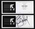 MICHAEL JACKSON SIGNED INVITATION