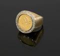 ELVIS PRESLEY GOLD COIN RING 