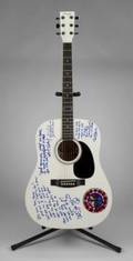 WOODSTOCK 1969 PERFORMERS SIGNED AND INSCRIBED GUITAR