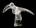 221 LALIQUE MOLDED FROSTED AND CLEAR CRYSTAL DOVE