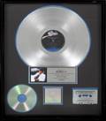 MICHAEL JACKSON PLATINUM RECORD AWARD