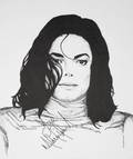 MICHAEL JACKSON SIGNED PRINT