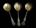 478 29 PC PARCEL GILT STERLING SILVER SEAFOOD FLATWARE