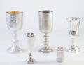 176 TWO STERLING SILVER KIDDUSH CUPS
