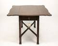 English Mahogany Faux Bamboo Pembroke Table