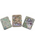 A GROUP OF THREE SILVER AND CLOISONNE ENAMEL CIGARETTE CASES VARIOUS MAKERS 19081926