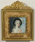 A PORTRAIT MINIATURE OF ELIZABETH VIGELEBRUN BASED ON A 1781 SELFPORTRAIT 19TH C