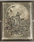 A SOVIET SILVER AND NIELLO CIGARETTE CASE MOSCOW 192030S