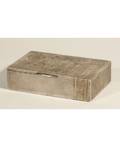 AN ENGRAVED RUSSIAN SILVER CIGARETTE AND TOBACCO BOX MOSCOW C1909