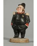 GARDNER PORCELAIN FIGURE OF A BRITISH POLICEMAN C1830S