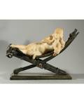 EARLY 20TH CENTURY EUROPEAN Lounging Odalisque