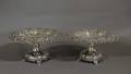 224 PAIR OF TIFFANY  CO STERLING SILVER FRUIT STANDS