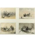 PETR NIKOLAEVICH GRUZINSKY RUSSIAN 18371892 Set of 4 Handcolored Lithographs made by K Schultz after the original paintings by Petr Gruzinsky