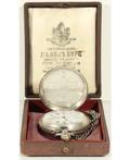 A SILVER PAVEL BOUR POCKET WATCH IN ORIGINAL BOX C18901900
