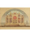 NIKOLAI DMITRIEVICH VASSILIEV RUSSIAN 20TH CENTURY Preliminary Altar Screen