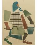 STUDIO OF VLADIMIR VASILIEVICH LEBEDEV RUSSIAN 18911967 Woman with Sickle and Pail
