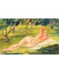 DMITRY KRAPIVNY RUSSIAN 19041940 Lying Nude