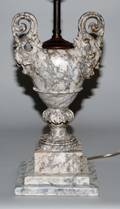 228 EMPIRE STYLE MARBLE URNLAMP