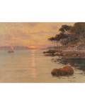 IPOLIT DANILOVIC MAJKOVSKI CROATIAN 18851963 Sunset over the Bay