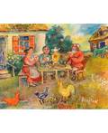 DAVID BURLIUK RUSSIAN 18821967 Tea Party