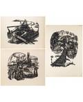 A GROUP OF THREE WOODCUT PRINTS BY JAROSLAV LUKAVSKY CZECH 19241984