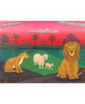 LAWRENCE LEBDUSKA AMERICAN 18941966 Lions and Sheep