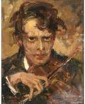 POLISHUKRAINIAN 20TH CENTURY Portrait of a Violinist