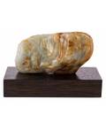 A CHINESE CARVED CELADON AND RUSSET JADE BOULDER QING DYNASTY 16441911 Chinese Snuff Bottles and Jade Carvings from the Douglas Gnam and Other Collections
