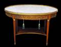 255 LOUIS XVI STYLE GILT BRONZE MOUNTED CENTER TABLE