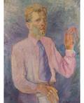 DMITRI KRAPIVNY RUSSIAN 19041940 SelfPortrait in Pink