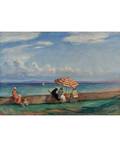HENRI LEBASQUE 18651937 Le Parasol  la Terrasse de Morgat